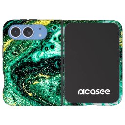 Fashion Case MagSafe Apple iPhone Duo - Green Gold