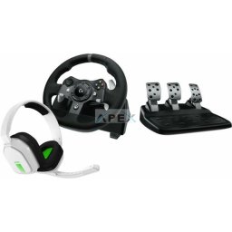 LOGITECH Játékvezérlő - G920 Driving Force Racing Kormány Xbox One/Xbox S/Xbox X/PC + Astro A10 Gaming headset, fehér