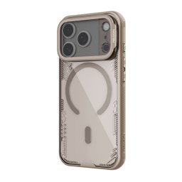 NILLKIN ICEBLADE PROP MAGNETIC szilikon telefonvédő (ütésállóság, kameravédő, kitámasztó, MagSafe) VILÁGOSBARNA Apple iPhone 17 Pro