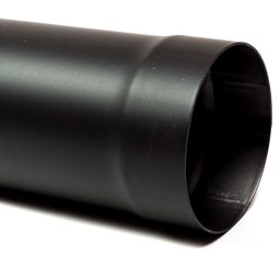 Vastag falú füstcső 130/500mm fekete