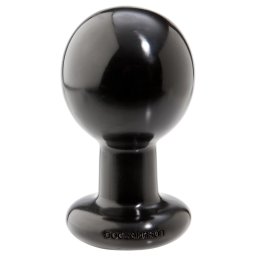 Doc Johnson The Classic - kerek anál plug (fekete) - L