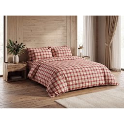 Flanel ágyneműhuzat TARTAN HEART színes Ágyneműhuzat mérete: 70 x 90 cm | 140 x 200 cm