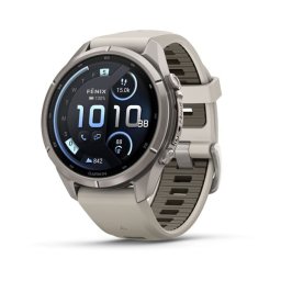 Garmin 010-04335-81 fenix 9 Pro inReach 43mm AMOLED Titanium ködszürke szilikon szíjjal (ED XD)