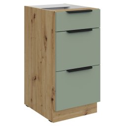 Alsó szekrény, aquamarine/artisan tölgy, ARSANY 40 D 3S BB
