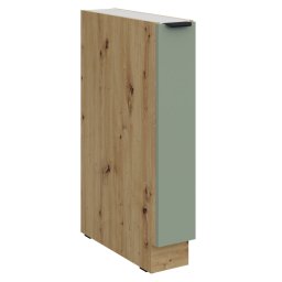 Alsó szekrény kihúzható kosárral, aquamarine/artisan tölgy, ARSANY 15 D CARGO BB