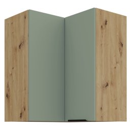 Felső sarokszekrény, aquamarine/artisan tölgy, ARSANY 60x60 GN-72 2F