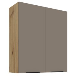 Felső szekrény, sandgrau/artisan tölgy, FRISBO 80 G-90 2F