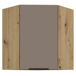 Felső sarokszekrény, sandgrau/artisan tölgy, FRISBO 60x60 GN-72 1F