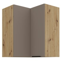 Felső sarokszekrény, sandgrau/artisan tölgy, FRISBO 60x60 GN-72 2F