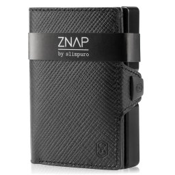 Slimpuro ZNAP, vékony pénztárca, 12 kártya, érmetartó, 8,9 x 1,8 x 6,3 cm (SZ x M x M), RFID védelem (8J-4YSX-C467)