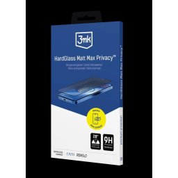 3mk HardGlass Matt Max Privacy edzett üveg az Apple iPhone 17 Pro-hoz