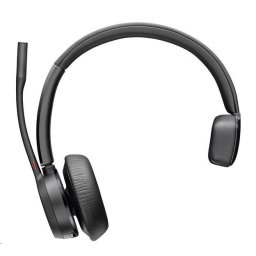 Poly Voyager 4310 MS Teams vezeték nélküli headset, BT700 USB-C adapter, mono, töltőállvány