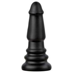 BUTTR Tactical II - óriás anál plug (fekete) - 26 cm