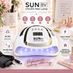 Super Sun UV LED Műkörmös lámpa 168w 36Led