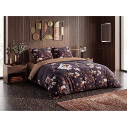 Kétoldalas ágynemű DUO SENSE ARVENA sötétszürke mikroplüss/flanel Ágyneműhuzat mérete: 2 db 70 x 90 cm | 200 x 220 cm