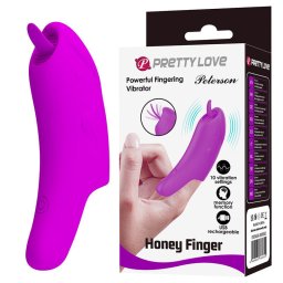 Pretty Love Ujjvibrtor 10 md, USB tlts, rugalmas hegy lila