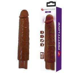 Pretty Love Gavin vibrtor - barna, 25cm, 10 md