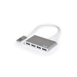 PORT USB HUB, 4x USB 2.0, szürke