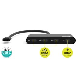 PORT hub USB-C 3x USB-C 3.1 porttal 1x USB-C 100 W-os PD-vel