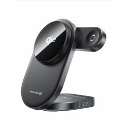 SWISSTEN FOLDING WIRELESS Qi2 CHARGER MagBase 3in1 BLACK (MagSafe kompatibilis)