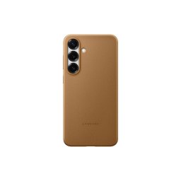 Samsung Vegán bőr védőborító Galaxy S25 barna színűhöz