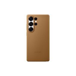 Samsung Vegán bőr védőburkolat Galaxy S25 Ultra Brown számára