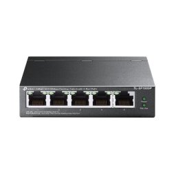 TP-Link TL-SF1005P 5x10/100 (4xPOE) 67 W-os asztali acél CCTV-kapcsoló