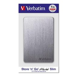 Verbatim külső merevlemez, Store,n,Go ALU Slim, 2.5", USB 3.0, 1TB, 53662, űrszürke