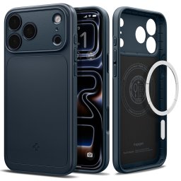 Spigen Thin Fit MagFit Apple iPhone 18 Pro Max / 17 Pro Max tok, MagSafe, Metal Slate, kék