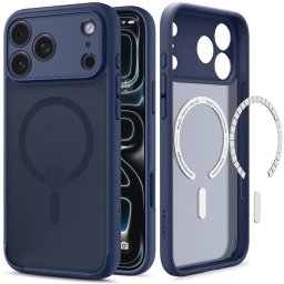 Spigen Ultra Hybrid MagFit Apple iPhone 18 Pro Max / 17 Pro Max tok, MagSafe, Frost, sötétkék