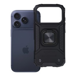 Nitro Apple iPhone 18 Pro / 17 Pro tok, megerősített sarokkal, kitámasztóval, fekete