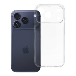 Clear 2mm iPhone 18 Pro / 17 Pro tok, átlátszó (kamera védelemmel)
