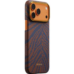 Pitaka Edge Breath of Veins Apple iPhone 18 Pro Max / 17 Pro Max hátlap tok, MagSafe, Burning Orange, narancs