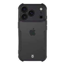 Tactical Quantum Stealth Apple iPhone 18 Pro hátlap tok megerősített sarokkal, átlátszó/fekete