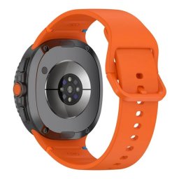 Pótszíj (egyedi méret, L méret, szilikon, állítható) NARANCSSÁRGA SamsungGalaxy Watch 8 eSIM 44mm (SM-L335), Galaxy Watch 8 eSIM 40mm (SM-L325)