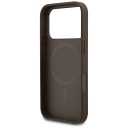 GUESS tok IPHONE 17 Pro kompatibilis MagSafe GUHMP17LG4GFRW (PU 4G Ring Classic Logo) barna