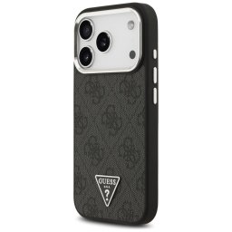 GUESS tok az IPHONE 17 Pro-hoz, kompatibilis a MagSafe GUHMP17LP4TSRCMK (PU 4G W/Triangle Logo SL) fekete