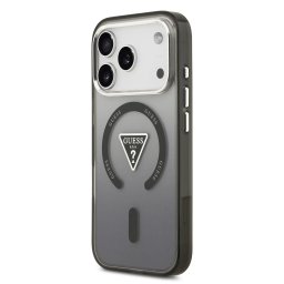GUESS tok IPHONE 17 Pro kompatibilis MagSafe GUHMP17LHGTMLCGK (IML Gradient W/ Triangle Logo) fekete