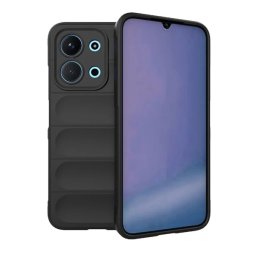 Szilikon telefonvédő (ütésállóság, kameravédő, 3D) FEKETE Xiaomi Redmi 15C 4G