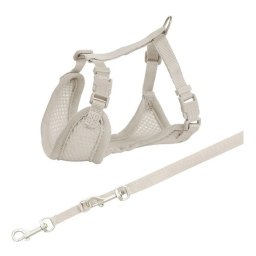 Trixie Junior Puppy Soft Szett Hám+póráz 26-34 cm/10mm 2m világos szürke