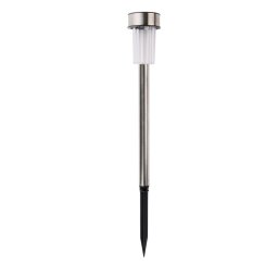 Grundig napelemes inox kerti LED lámpa, 36,5 cm, hideg fehér, 1 db