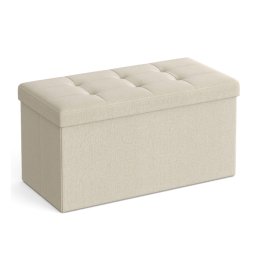 Taburett tárolóhellyel OTTOMAN 76x38 cm, krém