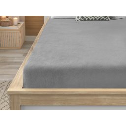 Mikroplüss lepedő SOFT 140x200 cm világosszürke