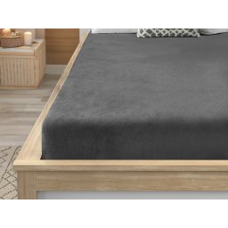 Mikroplüss lepedő SOFT 200x220 cm sötétszürke