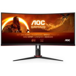 Mon AOC 34"" CU34G2XP/BK AdaptiveSync - 1500R - VA