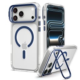 Spigen Ultra Hybrid Optik S Apple iPhone 18 Pro / 17 Pro tok, MagSafe, Clear Deep Blue, átlátszó-kék