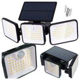 Izoxis napelemes kültéri LED lámpa, 180 LED, mozgásérzékelős