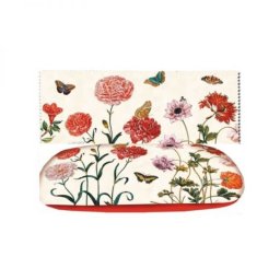 Virágos szemüvegtok törlőkendővel - Maria Sibylla Merian