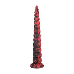 Fiction Cock Fantazyne Dildó Elasztikus, Vízálló 35 cm Piros-fekete