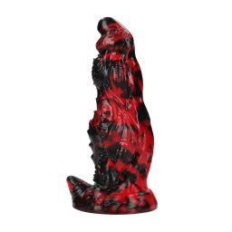 Fiction Cock Dildó Fantáziadús, Szilikon, Vízálló 18 cm Piros-fekete